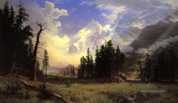 Albert Bierstadt Werke - Der Morteratschgletscher Oberengadin Pontresina Albert Bier